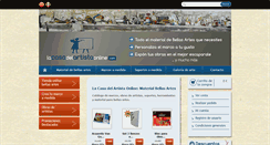 Desktop Screenshot of lacasadelartistaonline.com